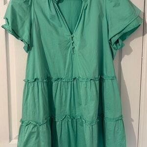 Casual Spring Time Green Dress